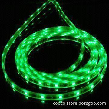 Green Flexible LED Strip, 12 to 24V DC Input Voltages, Suitable for Cove Lighting